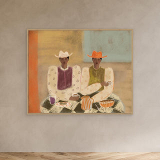 Breakfast For Two - Canvas in Oak