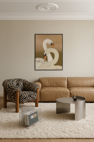 Swan Lake Green - Canvas ( Frame)