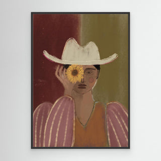 Flowergirl Green - Canvas ( Frame)  