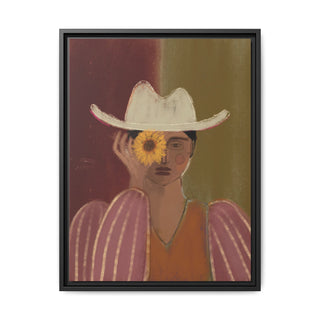 Flowergirl Green - Canvas in Frame