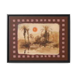 Under The Palmtrees 2 - Canvas in Frame