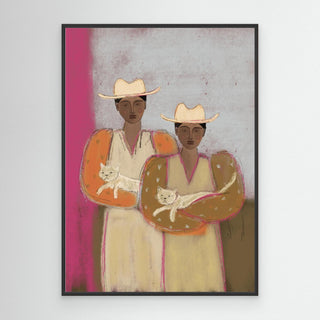 Twin Cat - Canvas ( Frame)  
