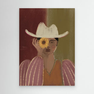 Flowergirl Green - Canvas ( Frame)  
