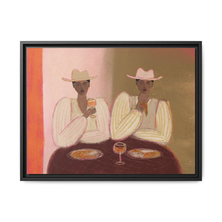Aperol Pizza Party - Canvas In Frame