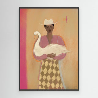 Swan Lady 2 - Canvas ( Frame) 