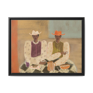 Breakfast For Two - Canvas In Frame