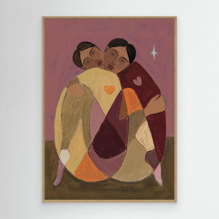 Hugging - Canvas (Frame)