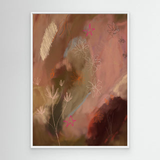 Dreamy Flower Field 1 - Canvas (Frame)
