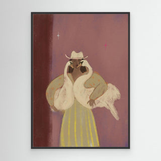 Swan Lady - Canvas ( Frame)  