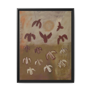 Sunbirds - Canvas in Frame