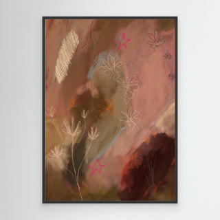 Dreamy Flower Field 1 - Canvas (Frame)