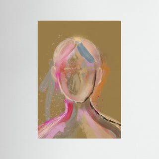 Silhouette Lady x Abstracto 2 - Fine Art Print 