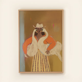 Swan Lady - Canvas ( Frame)