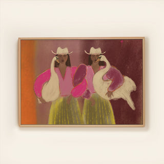 Swan Sisters - Canvas (Frame)