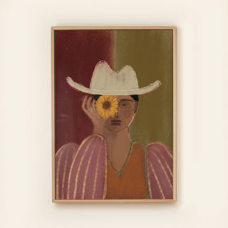 Flowergirl Green - Canvas ( Frame)