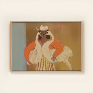 Swan Lady Horizontal - Canvas (Frame)