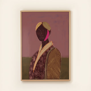 Silhouette Lady 10 - Canvas ( Frame)