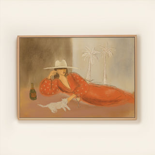 Champagne Lady - Canvas (Frame)