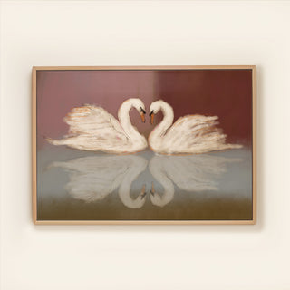 Swan Love - Canvas (Frame)