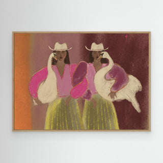 Swan Sisters - Canvas (Frame)