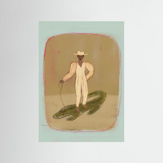 Crocodile Cowboy - Fine Art Print