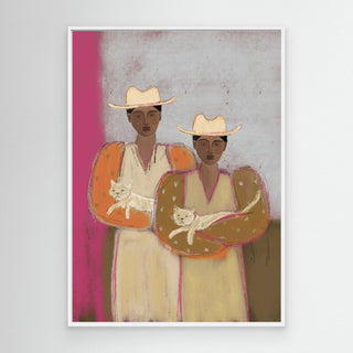 Twin Cat - Canvas ( Frame)  