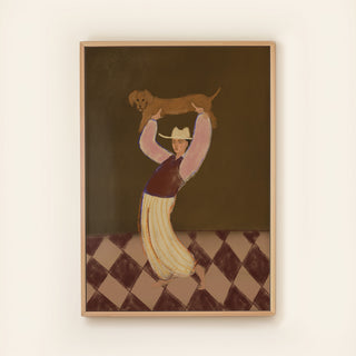 Dachshund Love - Canvas (Frame)