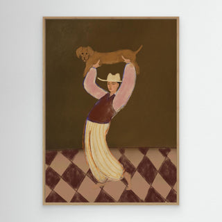 Dachshund Love - Canvas (Frame)