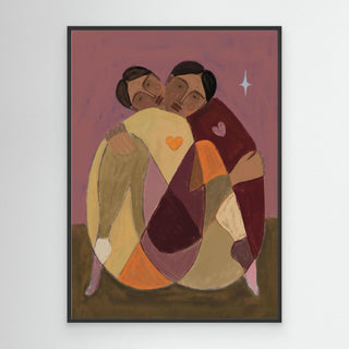 Hugging - Canvas (Frame)