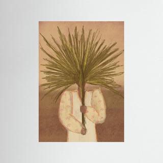 Palm Girl Beige - Fine Art Print