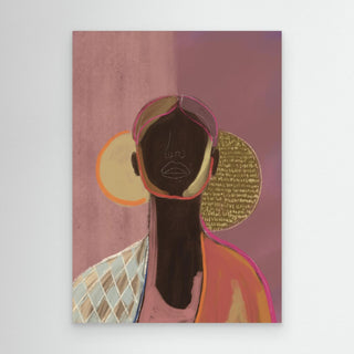 Silhouette Lady 8- Canvas ( Frame) 