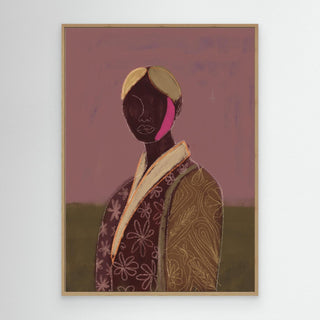 Silhouette Lady 10 - Canvas ( Frame) 
