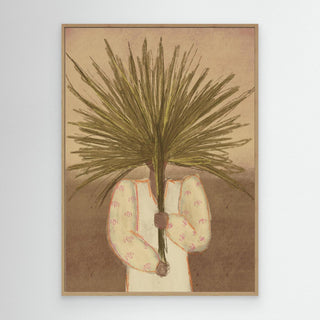 Palmgirl Beige - Canvas (Frame) 