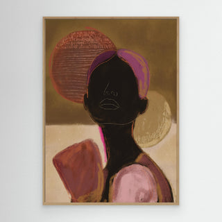 Silhouette Lady 3 - Canvas ( Frame)