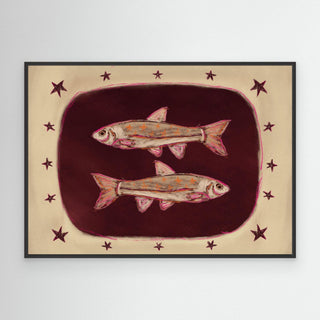 Double Fishy - Canvas (Frame) 
