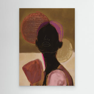 Silhouette Lady 3 - Canvas ( Frame)