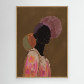 Silhouette Lady 1 - Canvas ( Frame) 
