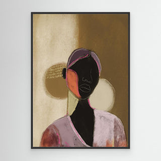 Silhouette Lady 2 - Canvas ( Frame) 