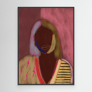 Silhouette Lady 13 - Canvas (Frame)   