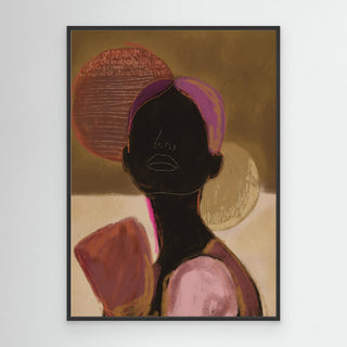 Silhouette Lady 3 - Canvas ( Frame)