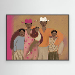 Family Of Five - Canvas (Frame)