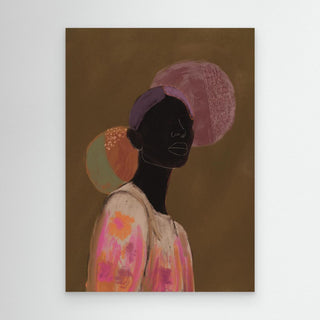 Silhouette Lady 1 - Canvas ( Frame) 