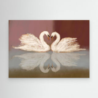 Swan Love - Canvas (Frame)  