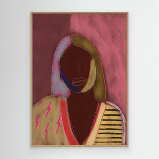 Silhouette Lady 13 - Canvas (Frame)   