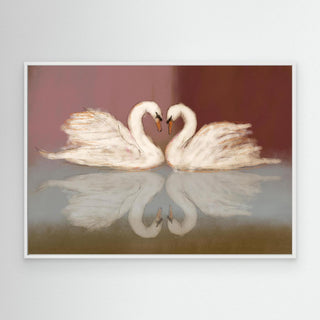 Swan Love - Canvas (Frame)  