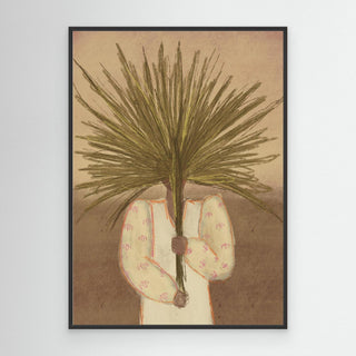 Palmgirl Beige - Canvas (Frame) 