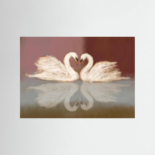 Swan Love - Fine Art Print 