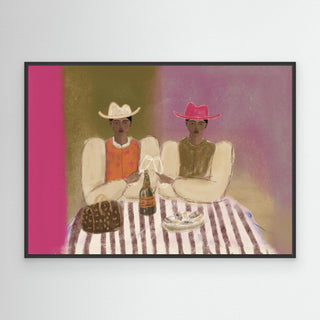 Champagne Oyster - Canvas (Frame) 
