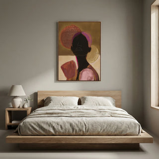 Silhouette Lady 3 - Canvas ( Frame)