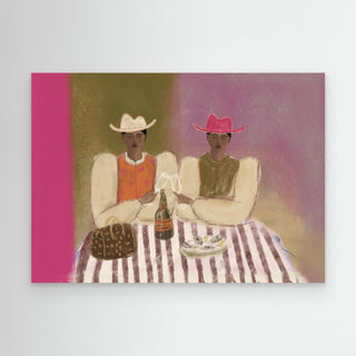 Champagne Oyster - Canvas (Frame) 
